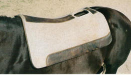 Cut-away saddle pad